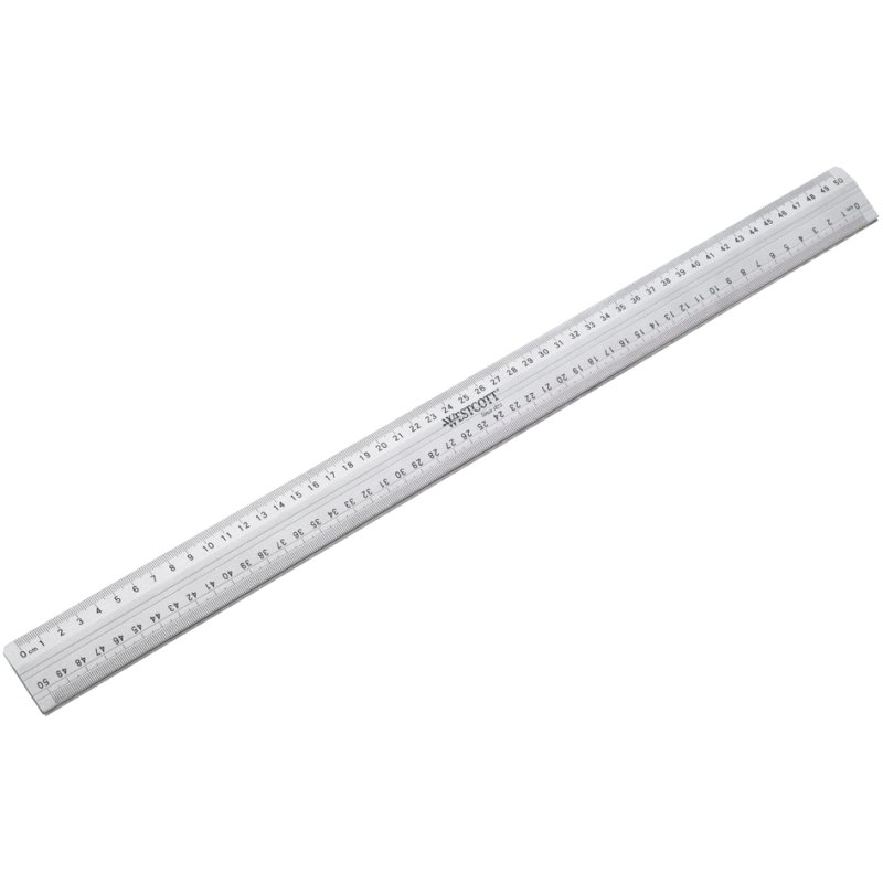 Westcott snijliniaal 50 cm aluminium